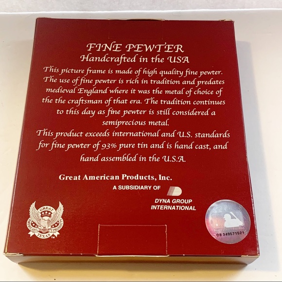 MLB New York Yankees Baseball Silver Pewter Picture Frame New NWT - Picture 3 of 3